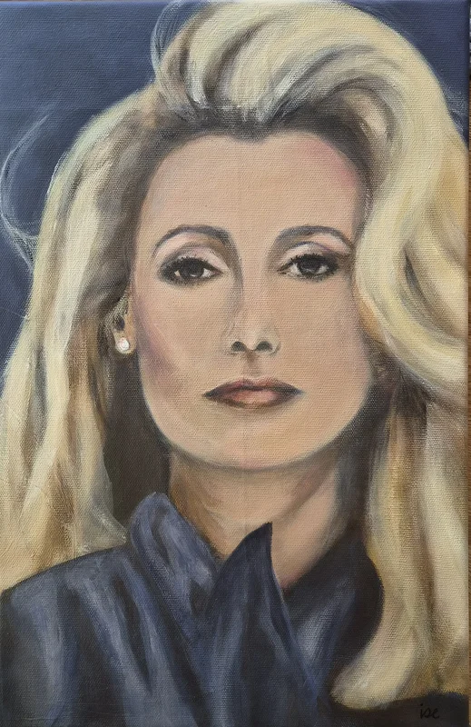 Akrylmålning Catherine av Ise (Liselotte) Lindh Fahlström