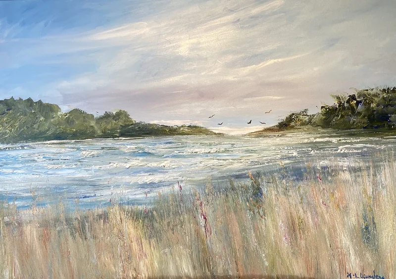 Akrylmålning Det vilda havet…. av Marie-Louise Ljungberg