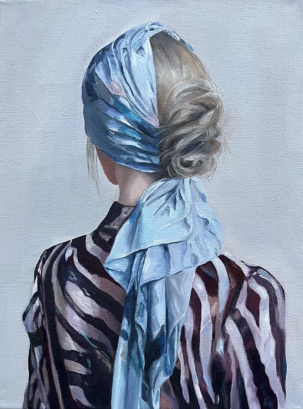 Oljemålning Elegant av Karin (Lillafryk) Frykholm