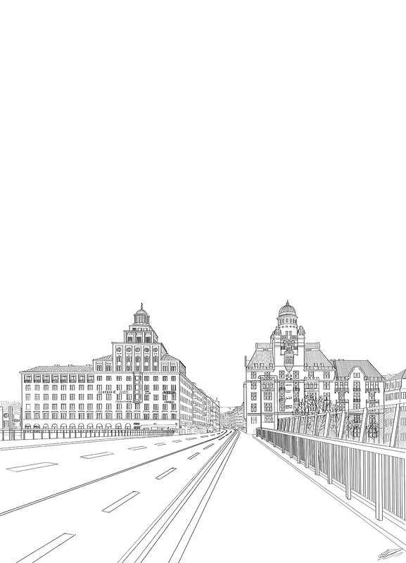 Sankt Eriksbron, Stockholm av Anastasia Volfson
