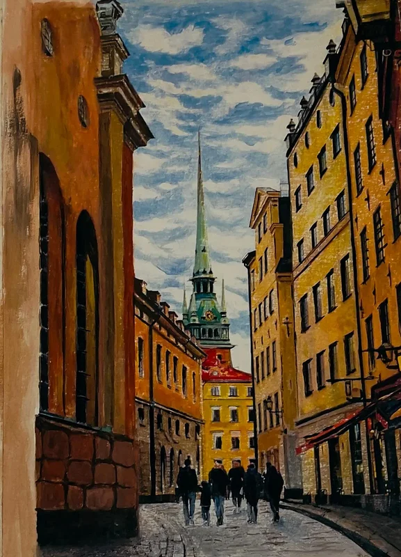 En gata i Gamla stan av Fariba