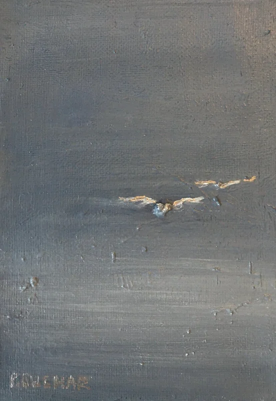 Oljemålning Silverwings av Peter Buchar
