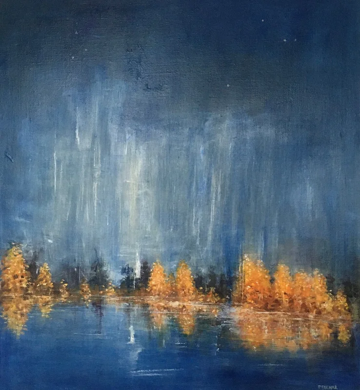 Oljemålning Aurora av Peter Buchar