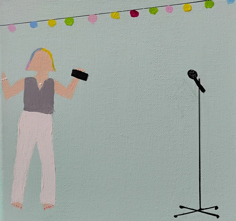 Akrylmålning av Christine Ahlm