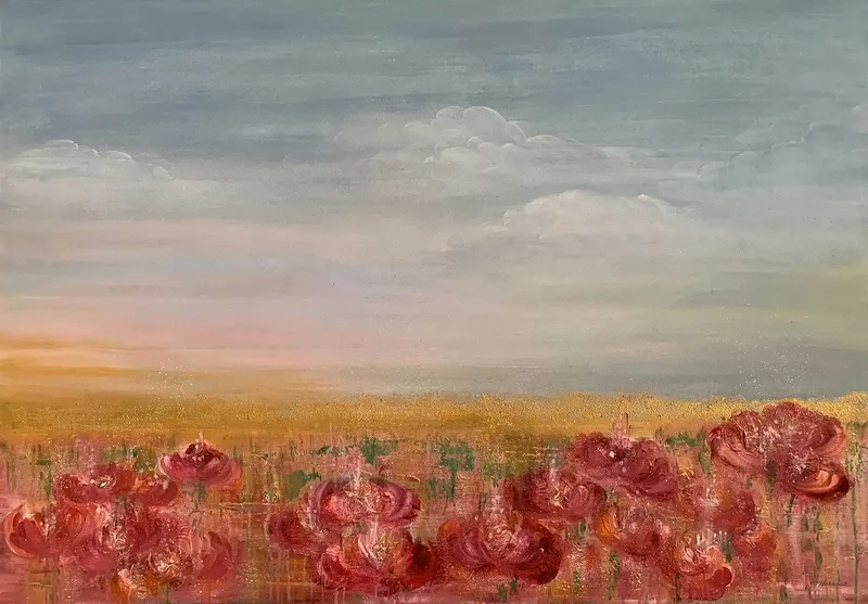 Akrylmålning Summer dream av Helene Landersten