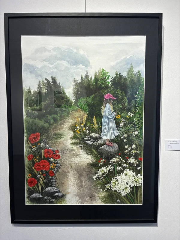 Akvarell A world of her own av Ewah Holmberg