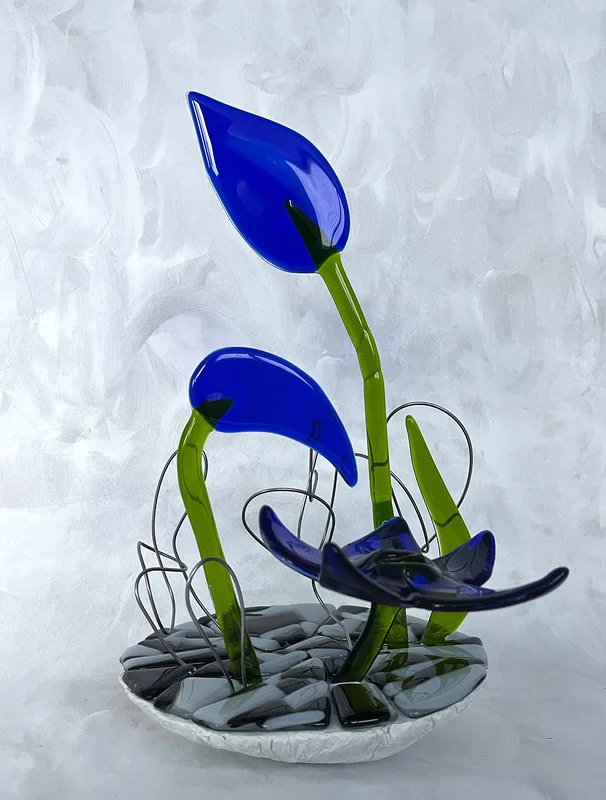 Skulptur Regnsdroppsblomma av Margit Bylund