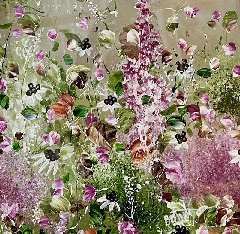 Akrylmålning Bramble &amp; Bloom av Anna Artistockholm Brandt