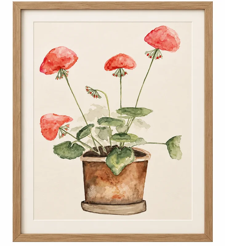 Akvarell Blomning av Elina Andersson