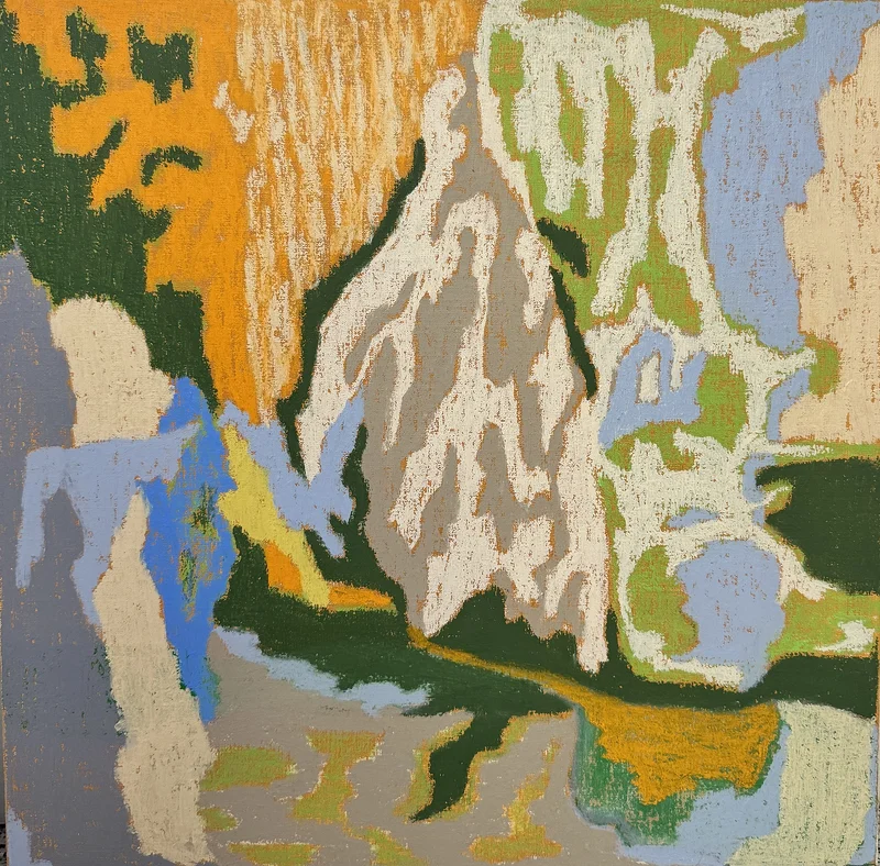 Oljemålning At the edge of av Anna Forster