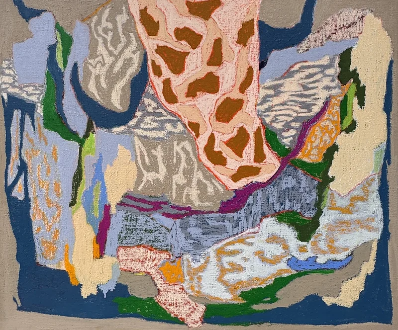 Oljemålning Map for mild confusion av Anna Forster