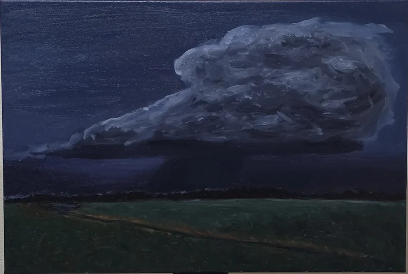 Oljemålning Cumulunimbus av Christopher Holm