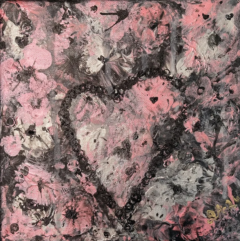 Pink flowers av Erika Almqvist