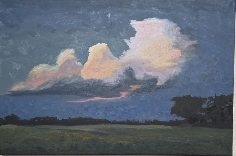 Oljemålning Molnet av Christopher Holm