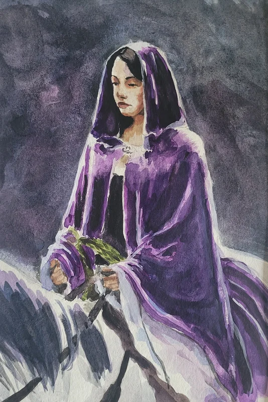 Akvarell Arwen av Malva Forslin