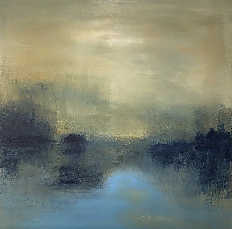 Akrylmålning Dream of a place far away av Jorunn Jacobsen Grangert