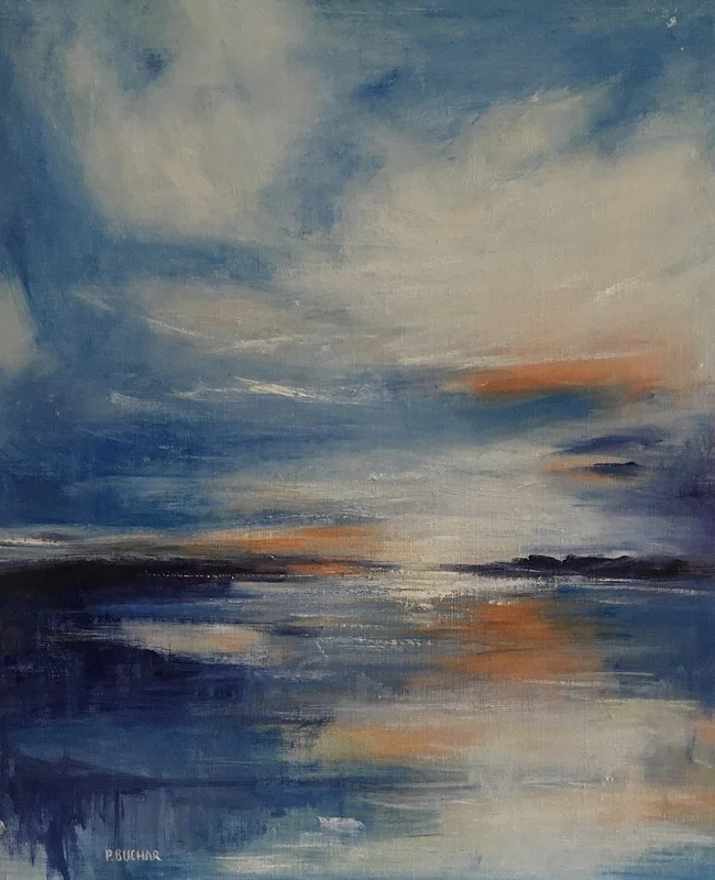 Oljemålning Daydreaming av Peter Buchar
