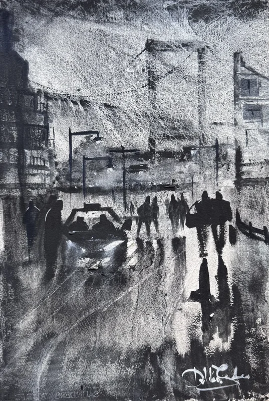 Akvarell Älvsborgsbron , Göteborg av Emin Fine Art