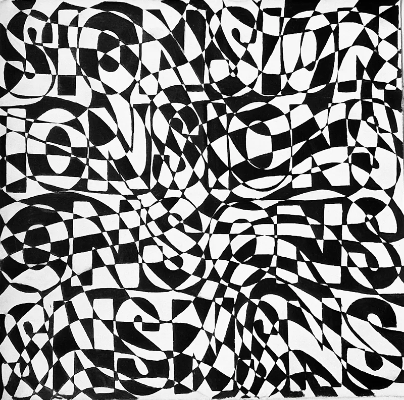 Akrylmålning Illusions Part 2 av Janne-Matias Heikkinen