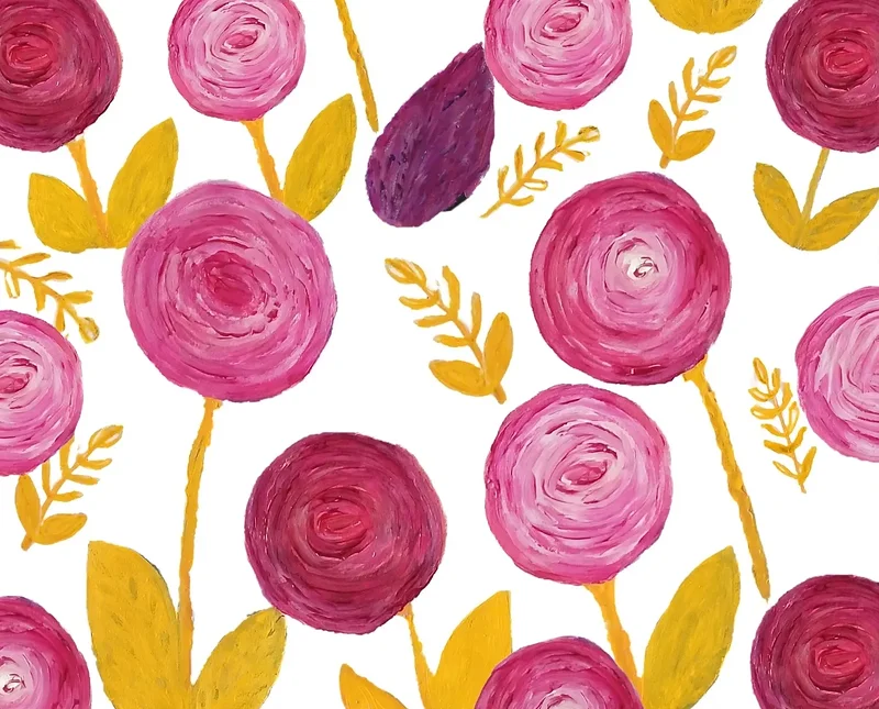 Akrylmålning Min design av Monica Hamberg