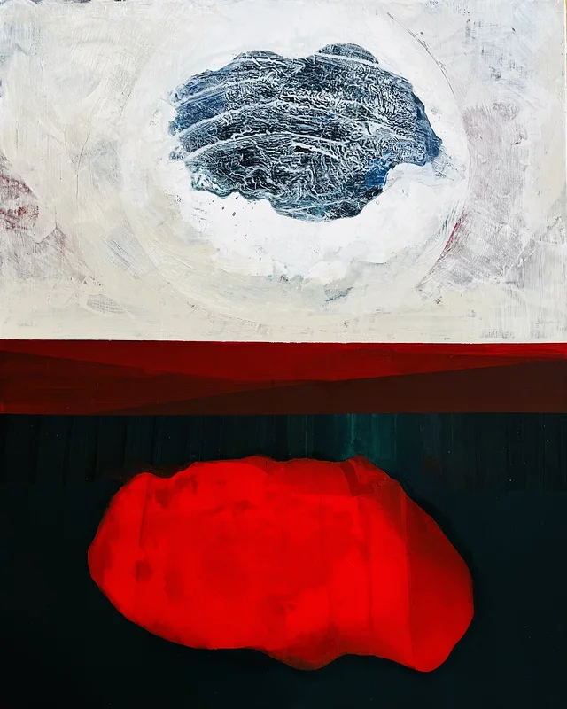 Akrylmålning Big black cloud av Thomas Håkansson