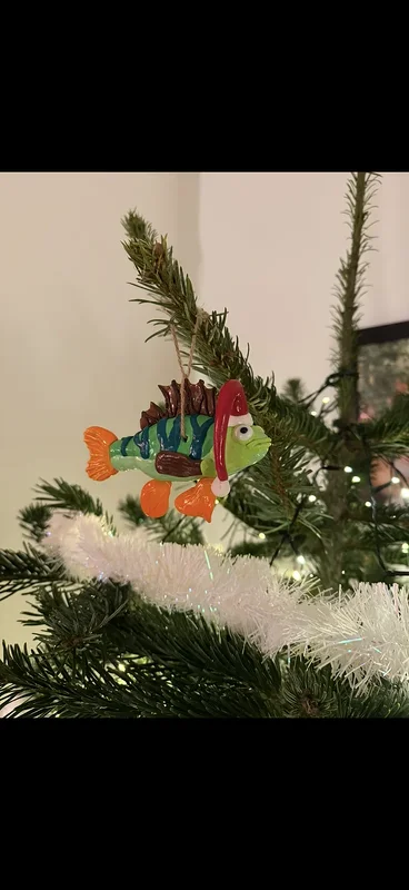 Skulptur Fisk-tomte av Gabriella Kroon