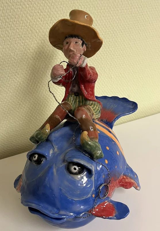 Skulptur Fiskare av Julia Basmadjieva - Sundin