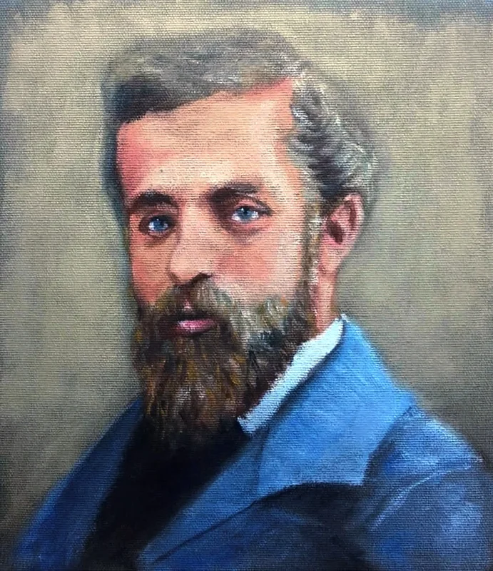 Oljemålning Gaudi av Joaquim Varanda