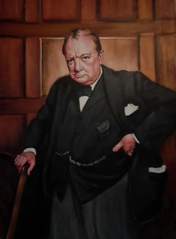 Oljemålning Sir av Joaquim Varanda