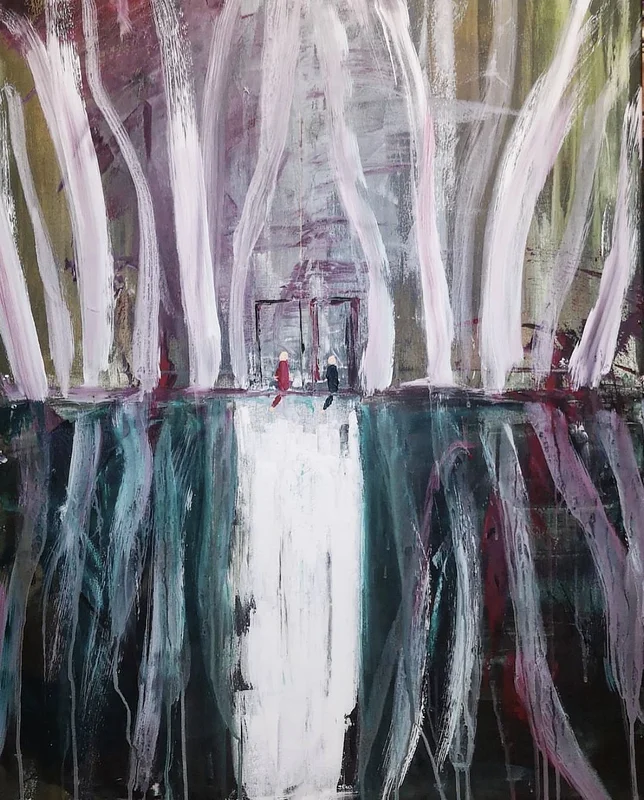 Akrylmålning 𝑅𝑂𝑂𝑇𝑆 av Olivia Nilsson