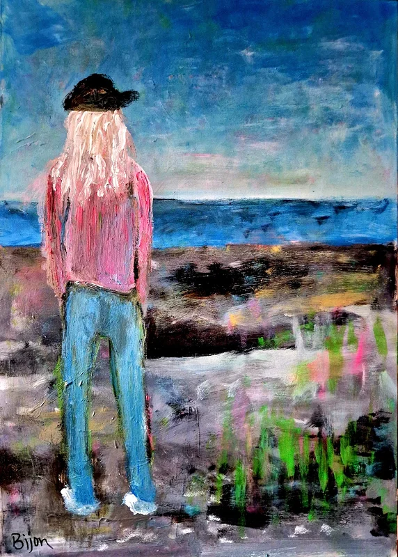 Akrylmålning Hållö av Birgitta Jonsson Bijon Art