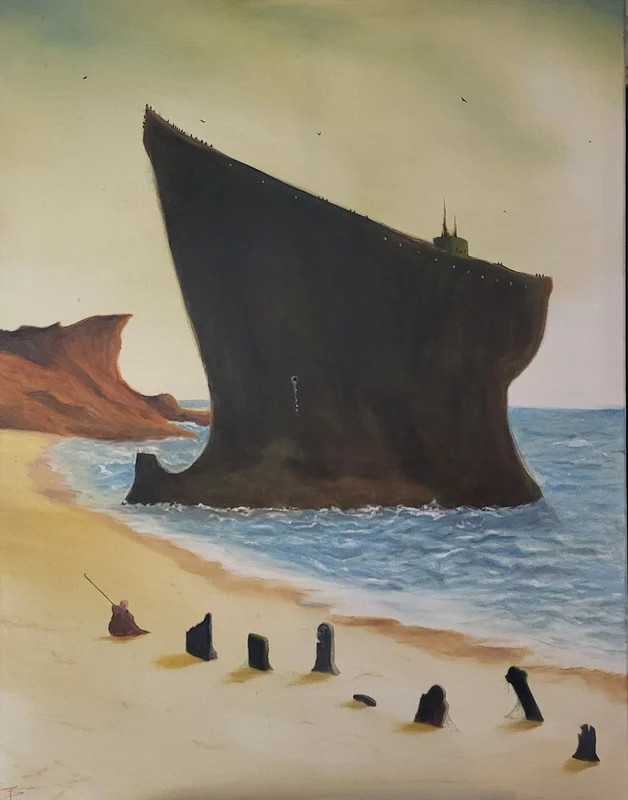 Oljemålning Städet av Julius Sörum