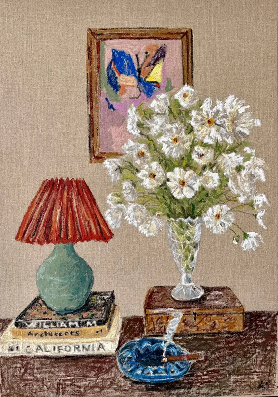 Flowers and Cigar av Anna Silbersky