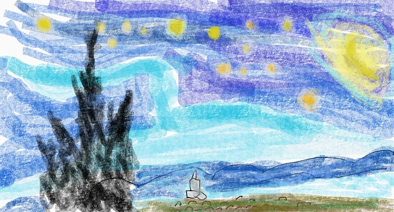 Starry night av Valdemar Ågren