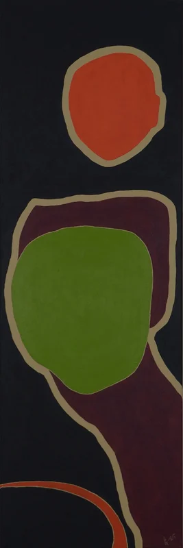 Akrylmålning Shield av Eva Gyberg
