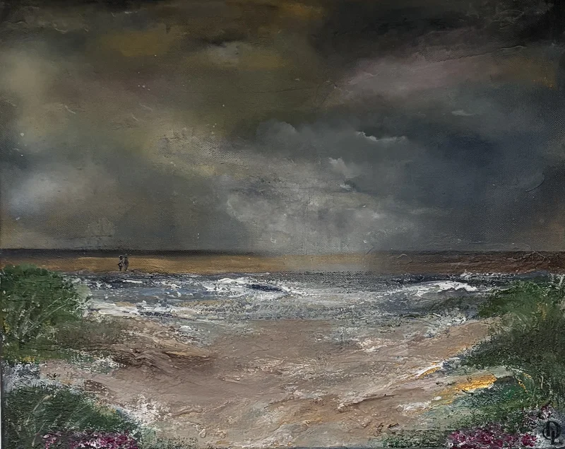 Akrylmålning Passage to the shore av Donna Lee Johansson
