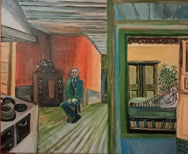 Oljemålning Hoppet på kärlek av Aminazin Van-Gogin