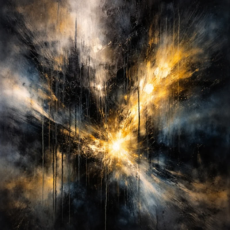 Akrylmålning Memory of Light av Jimmy Persson