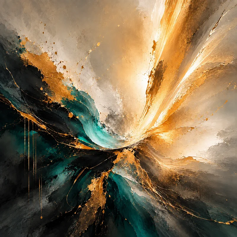 Akrylmålning The Moment Light Broke Free av Jimmy Persson
