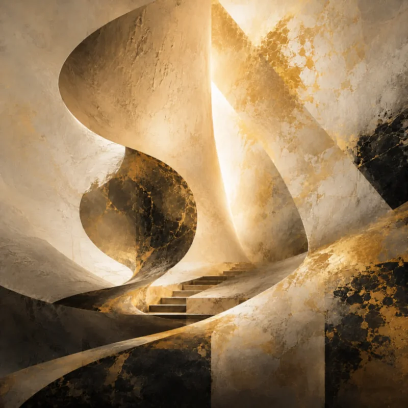 Akrylmålning The Stairway Within the Infinite av Jimmy Persson