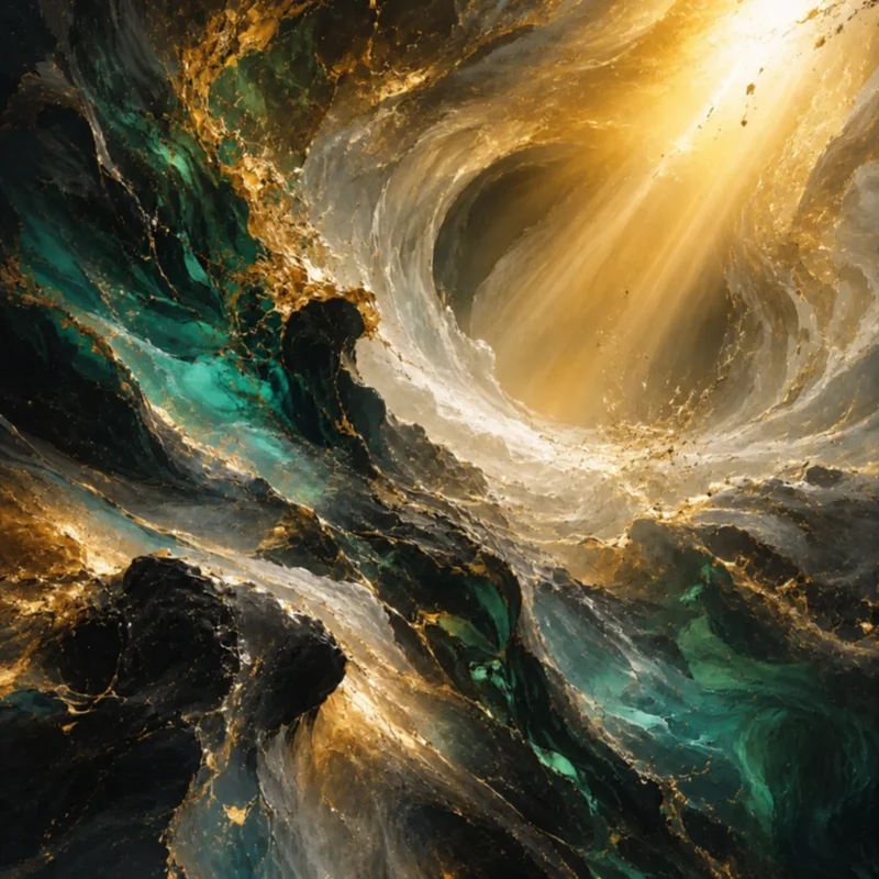 Oljemålning Where the Infinite Breaks into Light av Jimmy Persson