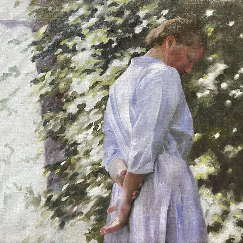 Oljemålning Längtan av Elin Boberg