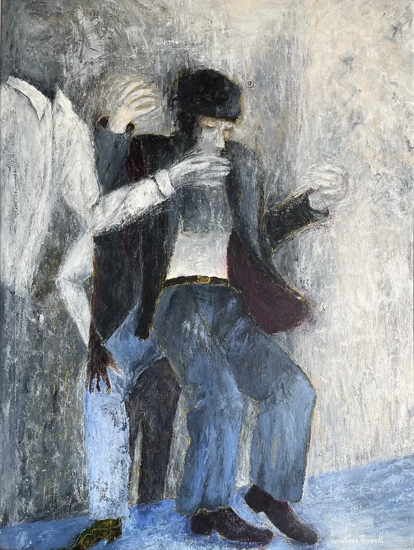 Akrylmålning Dansa med mej! av Kina Thorsell