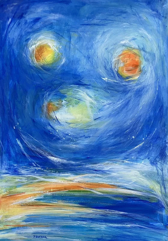 Oljemålning ”compassion” av Peter Buchar