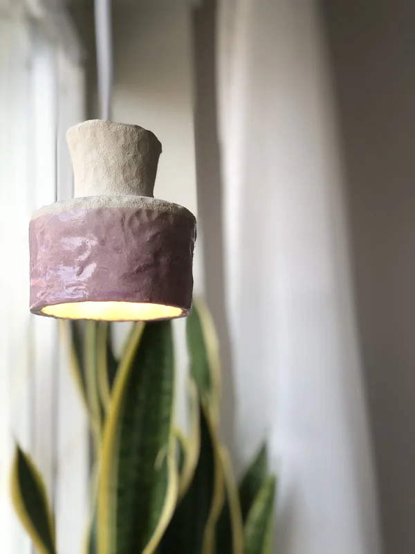Hänglampa lavendel av Ida Stålvall