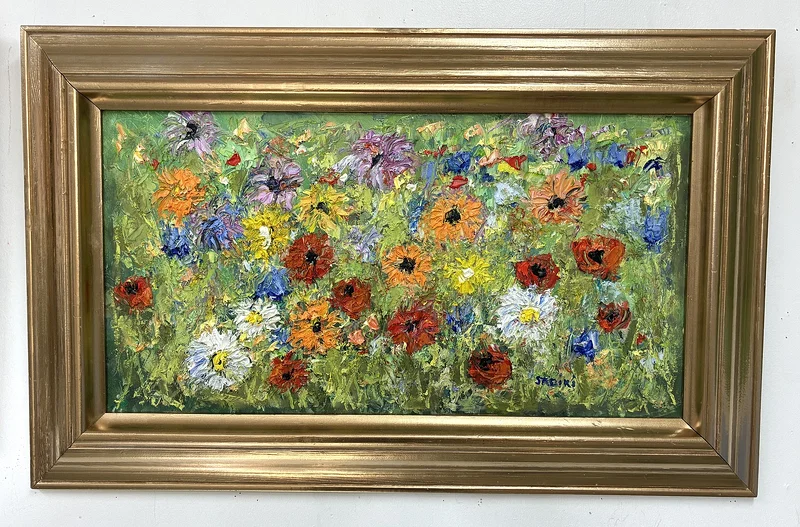 Oljemålning Impressionistens sommaräng av Notte Hedberg