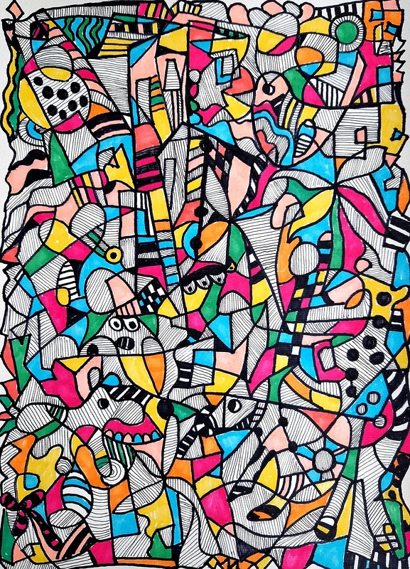 Doodle-of-the-day-1 av Birgitta Jonsson Bijon Art