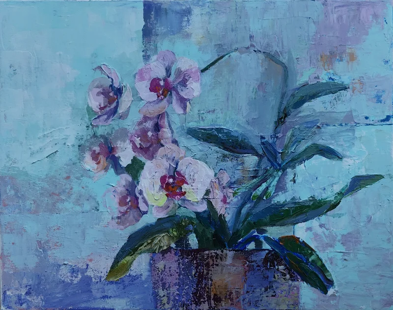 Akrylmålning av Diep Le