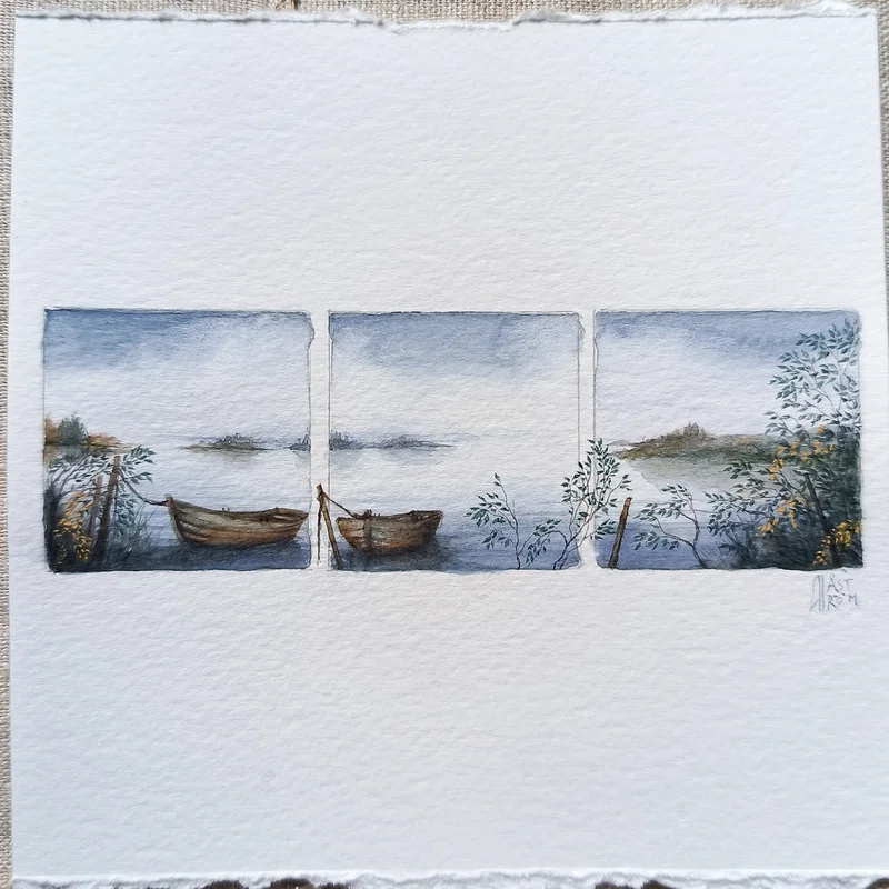 Akvarell Autumn scent av Anna Åström