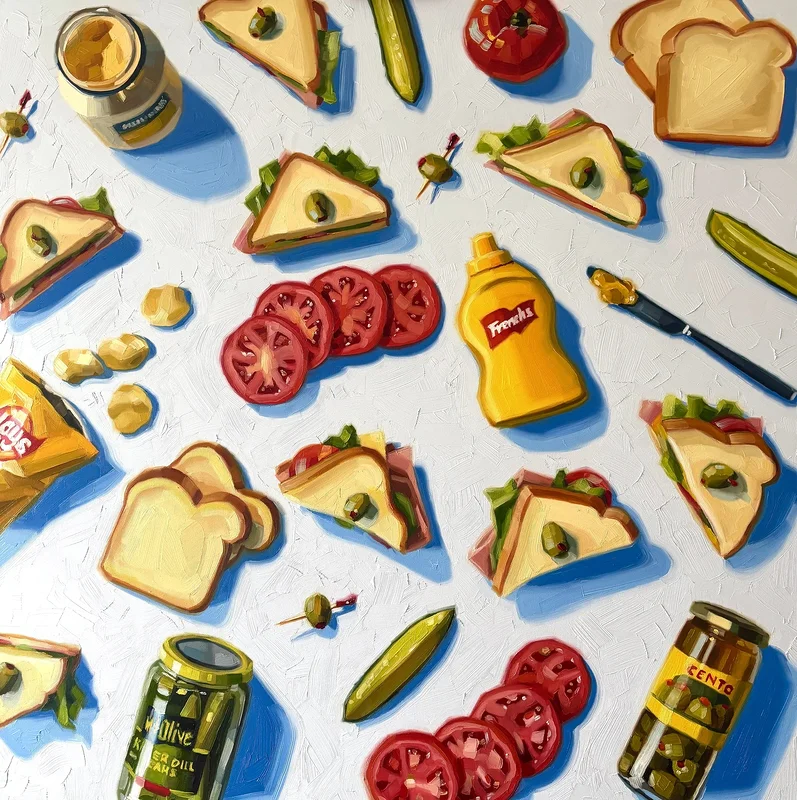 Oljemålning Sandwich Spread av Emma Joan